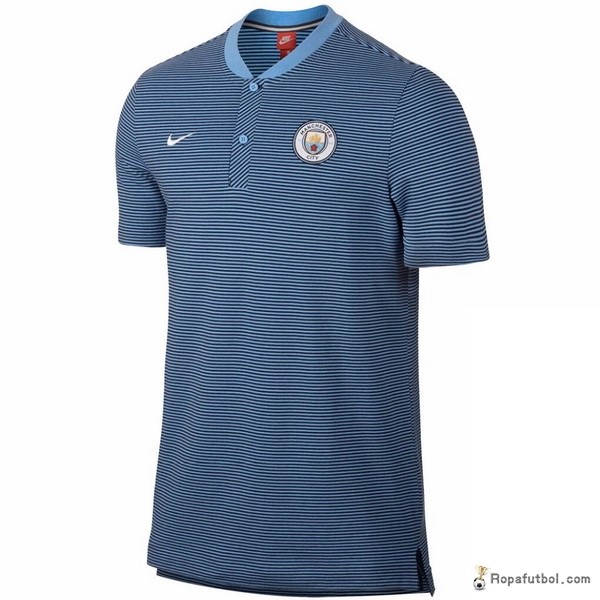 Polo Manchester City 2017/18 Gris Azul